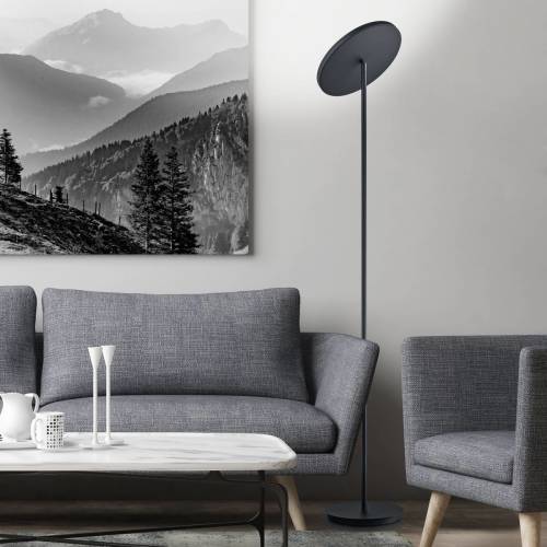 BANKAMP Solid LED vloerlamp met dimmer, zwart