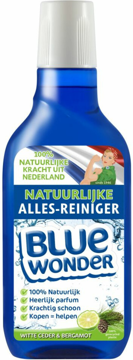 Blue Wonder 100% Natuurlijke Allesreiniger Witte Ceder 750 ml