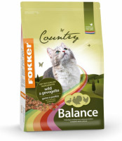 3x Fokker Country Balance Wild en Gevogelte Kattenvoer 2,5 kg