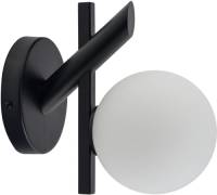 EULUNA Wandlamp Baleo, zwart/opaal, 1-lamp