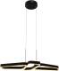 Lucande Quinn LED hanglamp zwart 3-lamps