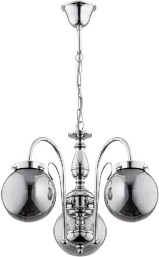 EULUNA Kroonluchter Hector, zilver, 3-lamps