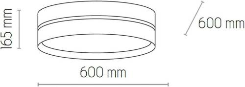 EULUNA Plafondlamp Linobianco, Ø 60 cm