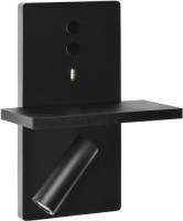 LEDS-C4 E-Lamp LED wandlamp met spot, zwart