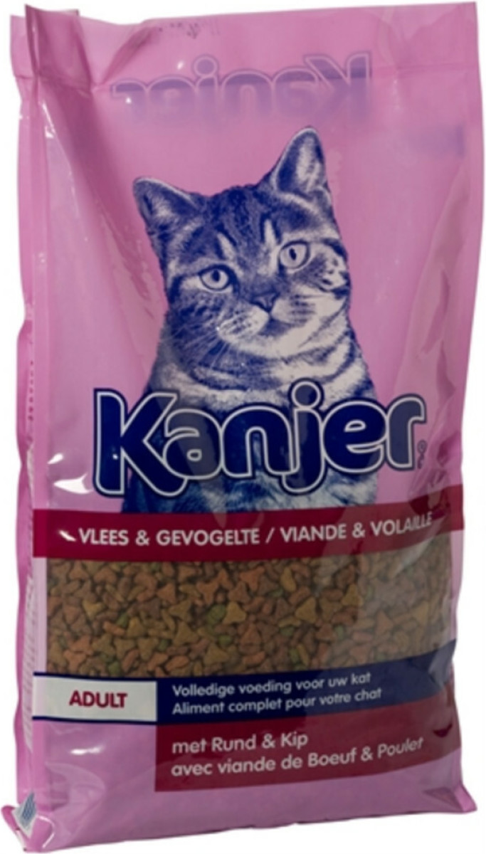 Kanjer Kattenbrokken Vlees - Gevogelte 10 kg