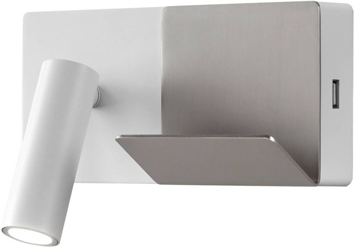 LEDS-C4 E-Lamp mini LED wandlamp wit/grijs