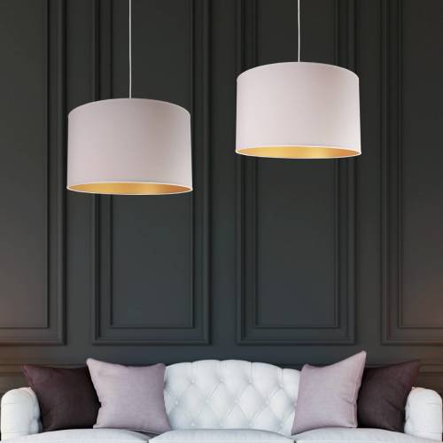 EULUNA Plafondlamp Roller Ø60cm, wit/goud