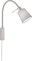 Fischer & Honsel Wandlamp wolk van sits, nikkel/grijs