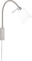 Fischer & Honsel Wandlamp wolk van sits, nikkel/wit