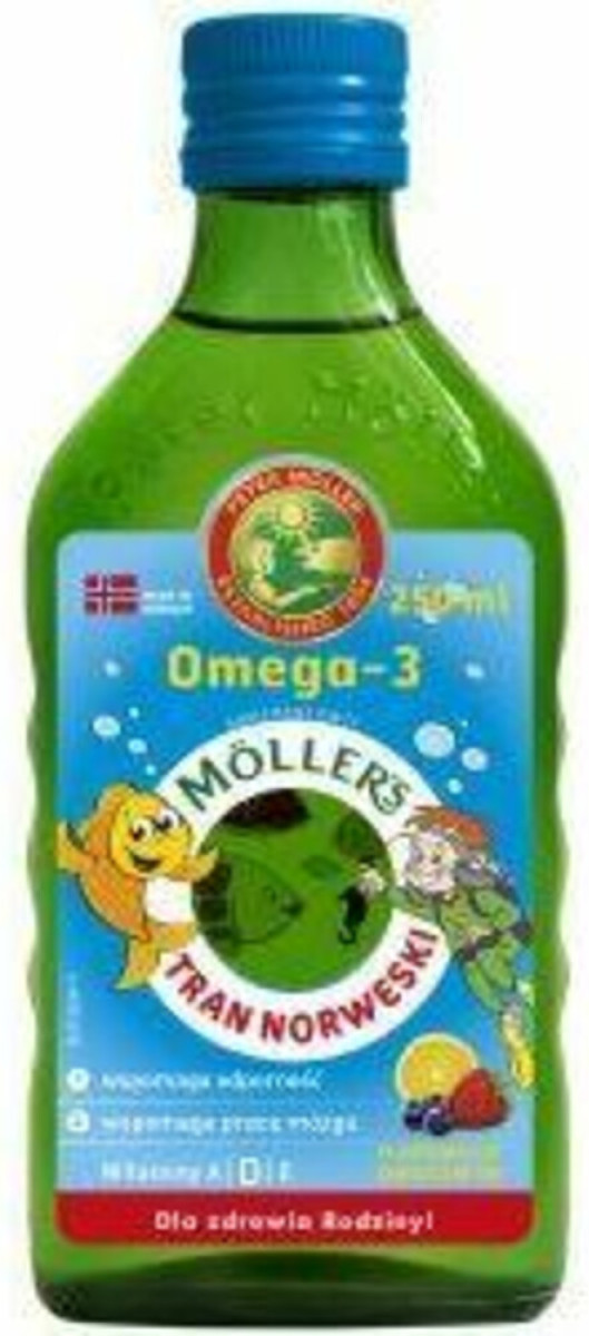 Mollers Levertraan Tutti Frutti 250 ml