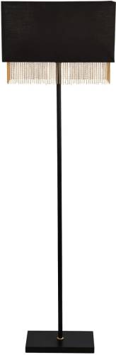 Searchlight Vloerlamp Fringe met stoffen kap