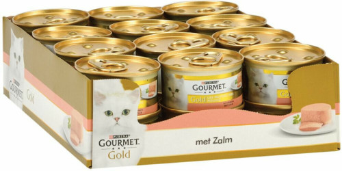 24x Gourmet Gold Mousse Zalm 85 gr