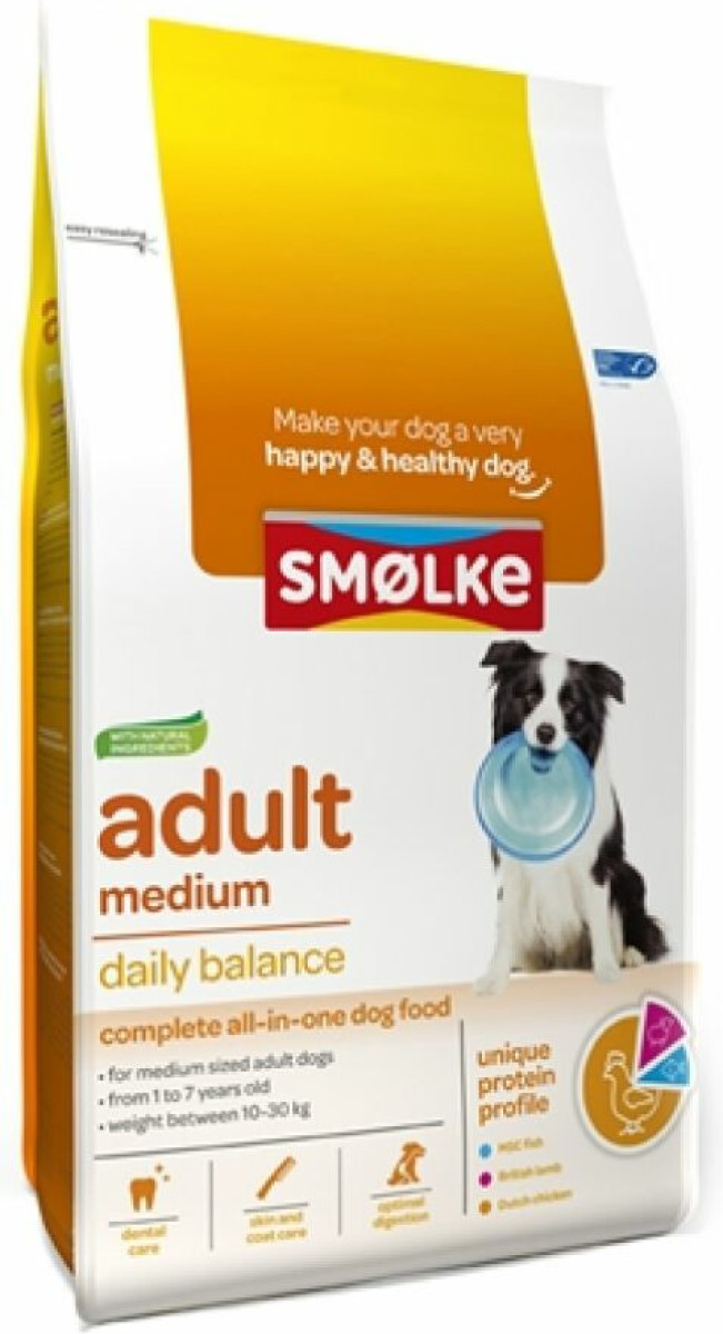 Smolke Hondenvoer Adult Medium 3 kg