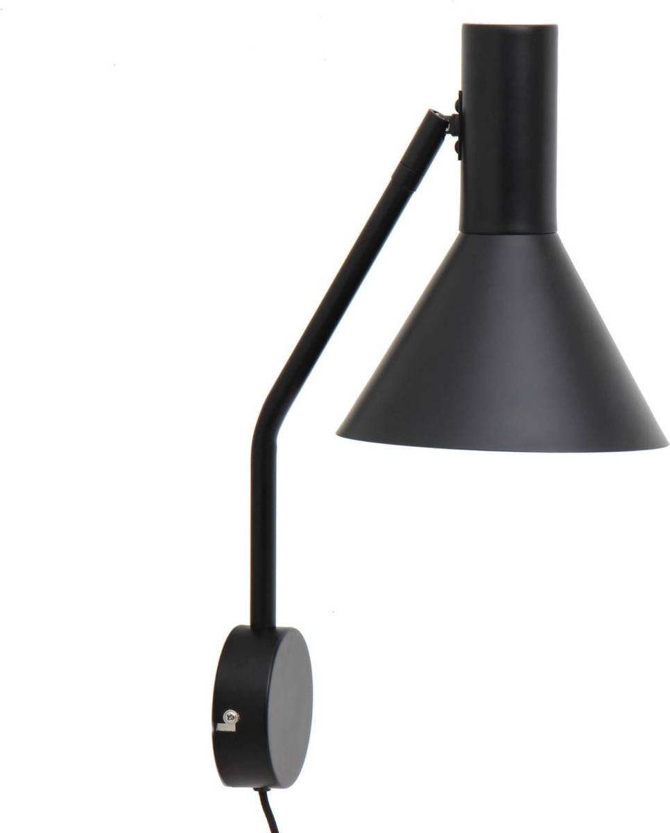 Frandsen Lyss wandlamp, mat zwart