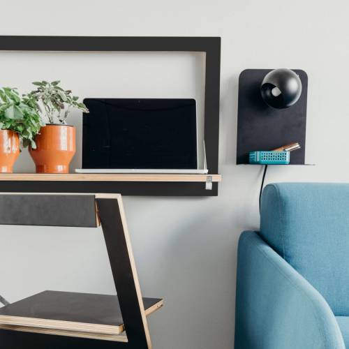 Frandsen Ball USB wandlamp mat zwart
