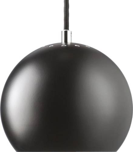 Frandsen hanglamp Ball, mat zwart, Ø 18 cm