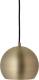 Frandsen Ball hanglamp, Ø 18 cm, antiek messing