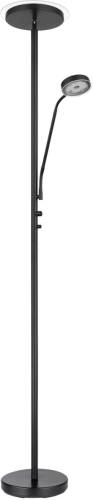 GLOBO LED vloerlamp Ernst met flexibele arm, zwart