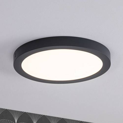 Paulmann LED paneel Abia, rond Ø 30cm, donkergrijs