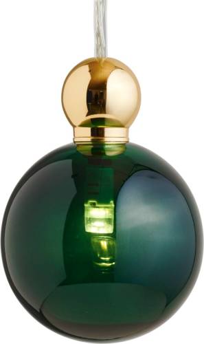 Ebb & Flow Uva M hanglamp, goud, klimopgroen