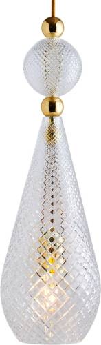 Ebb & Flow Smykke L hanglamp goud crystal check