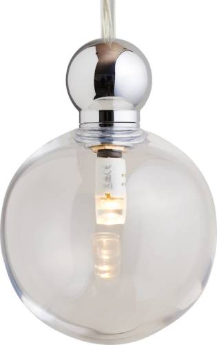 Ebb & Flow Uva M hanglamp, zilver, helder