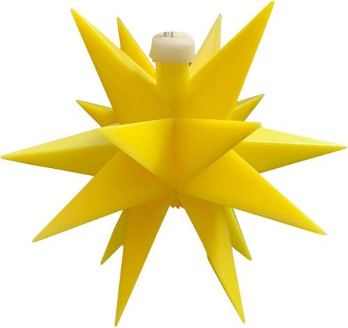 Sterntaler LED ster voor binnen 18-punten, Ø 12 cm geel