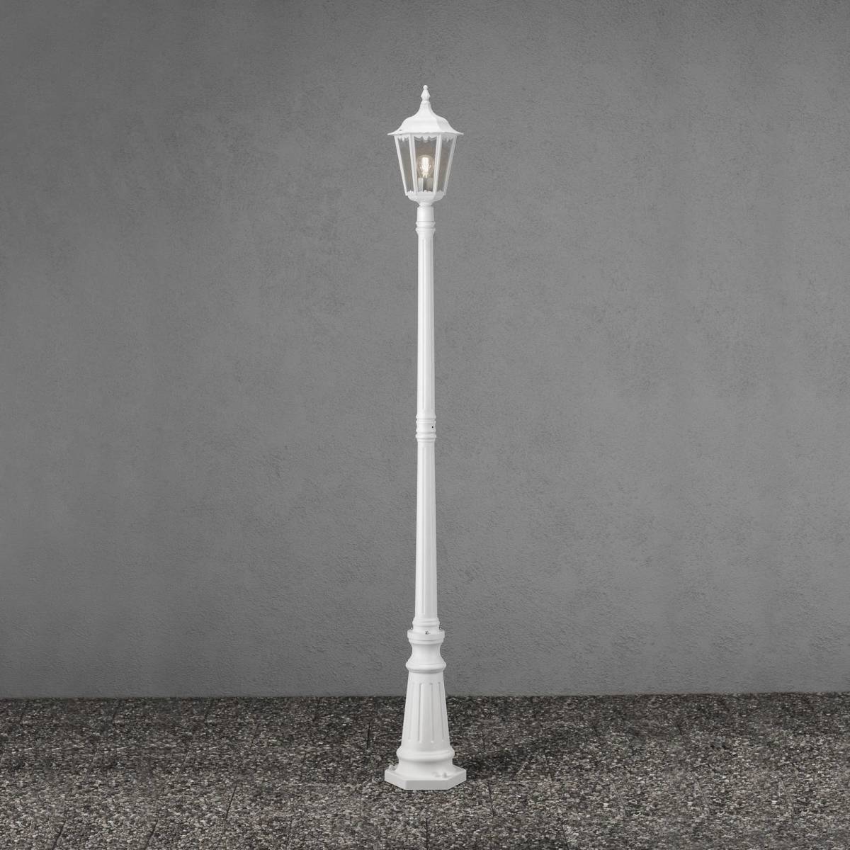 Konstsmide Mastlamp Firenze, 1-lamps, wit