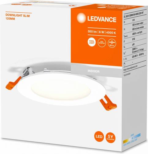 LEDVANCE Recess Slim LED inbouwlamp Ø12cm 4000K
