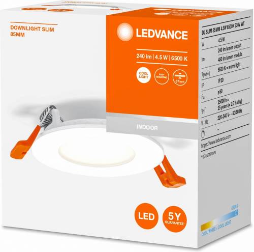 LEDVANCE Recess Slim LED inbouwlamp Ø8,5cm 6500K