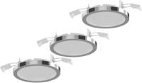 LightMe inbouwlamp Aqua Pur Ø11cm 3 per set chroom