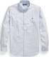 Polo ralph lauren gestreept regular fit overhemd blue/white