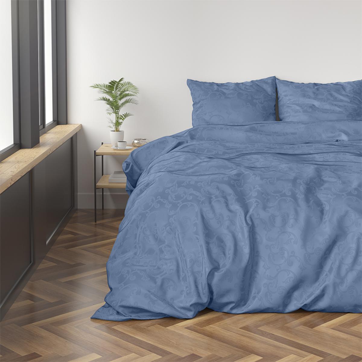 Zensation Gaia - Blue 1-persoons (140 x 220 cm + 1 kussensloop) Dekbedovertrek