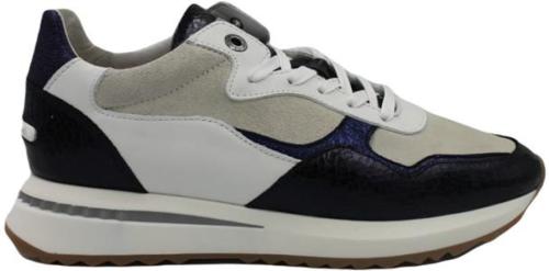 Floris van bommel Sumi leren sneakers blauw