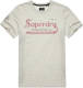 Superdry T-shirt met logo queen marl