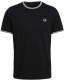 Fred Perry T-shirt TWIN TIPPED met contrastbies black