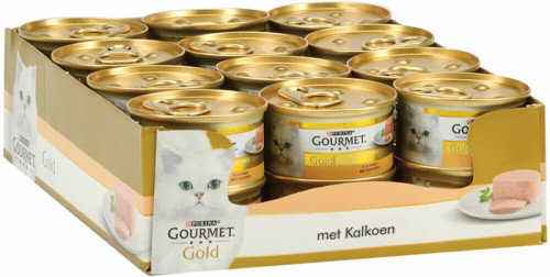24x Gourmet Gold Mousse Kalkoen 85 gr