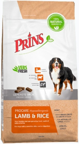 Prins Procare Hypoallergeen Lam - Rijst 3 kg