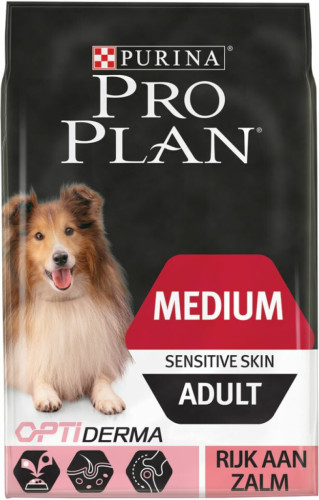 Pro Plan Optiderma Adult Sensitive Skin Medium 3 kg