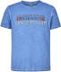Jan Vanderstorm T-shirt DIETHELM Plus Size met tekst blauw