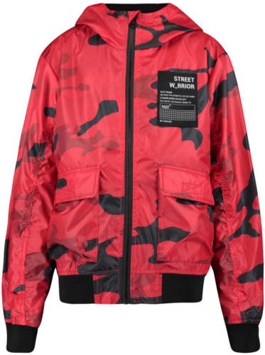 CoolCat Junior zomerjas Jeremy CB met camouflageprint rood
