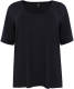 Yoek basic jersey A-lijn T-shirt VISCOSE donkerblauw