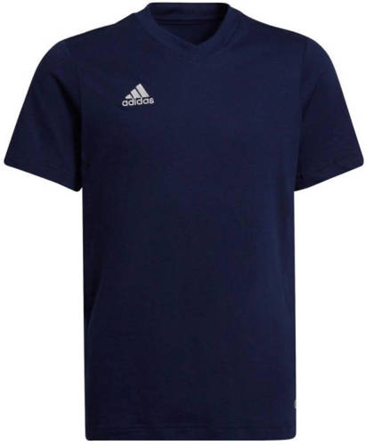 adidas Performance Junior sport T-shirt donkerblauw