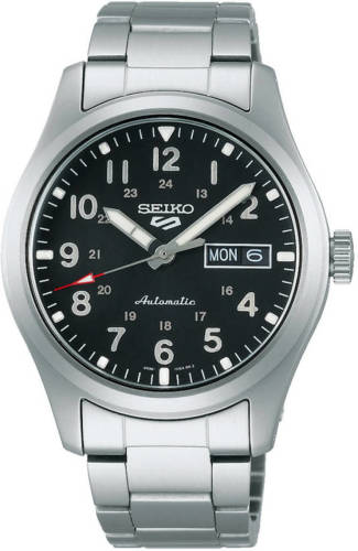 Seiko horloge SRPG27K1 zilverkleurig