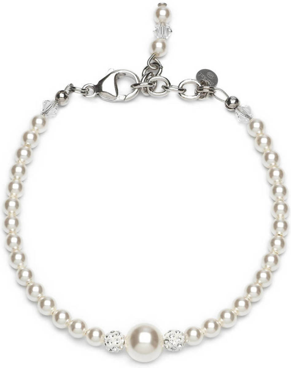 Abrazi sterling zilveren armband Taylor met parels
