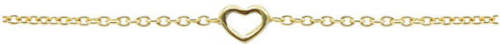 KARMA Jewelry verguld zilveren armband Open Heart
