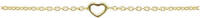 KARMA Jewelry verguld zilveren armband Open Heart