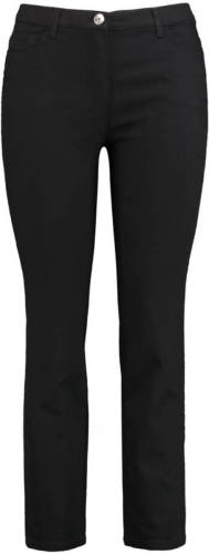 Samoon cropped slim fit jeans Betty zwart