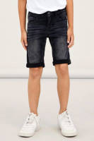 NAME IT KIDS slim fit jeans bermuda NKMTHEO zwart