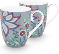 Pip Studio mok Winter Wonderland (Ø9 cm) (set van 2)